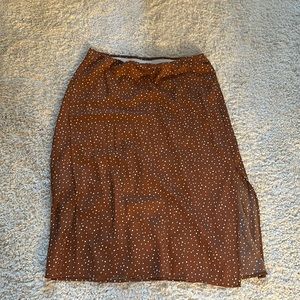 Pretty Woman inspired midi skirt silky polka dot 🤎